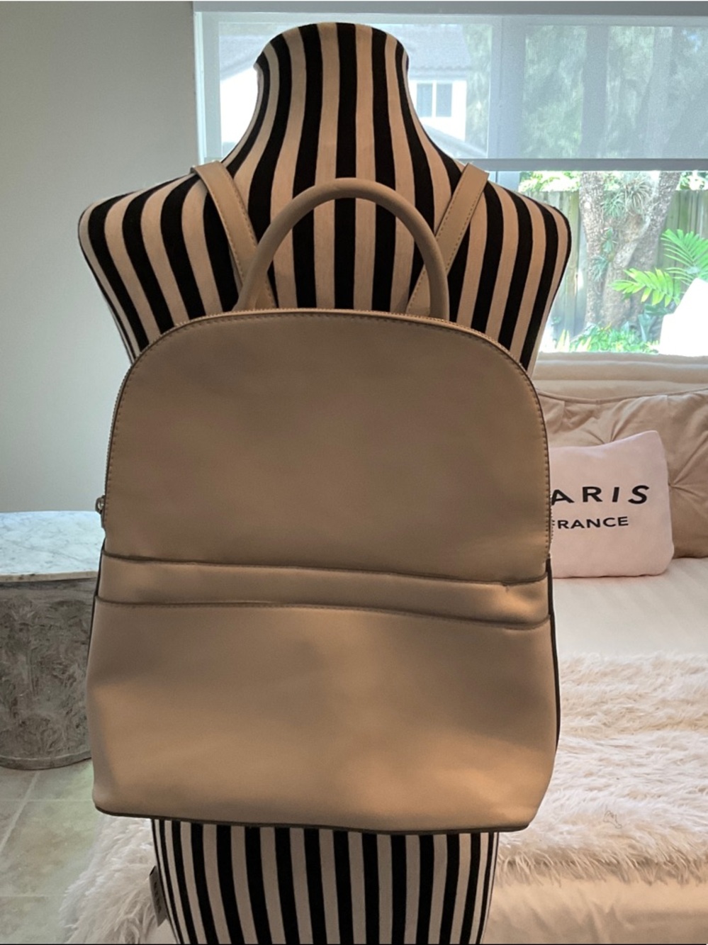 A New Day Soft Gray Minimalist Backpack